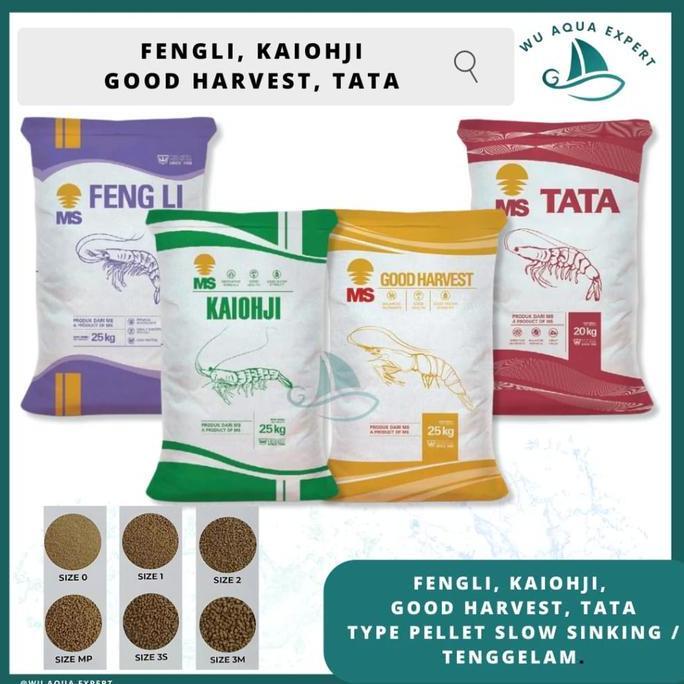 TERMURAH - GOSEND FENGLI 0 1 2 MP 3S 3M PELET PAKAN UDANG 1 SAK 25 Kg FENG LI Lob