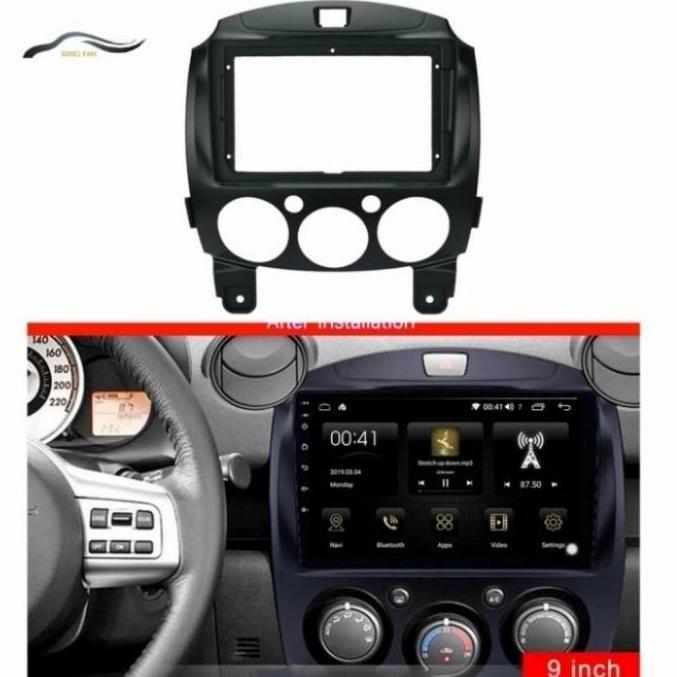 BEBAS ONGKIR - Frame 9 in MAZDA 2 Frame Head Unit Android Mazda2