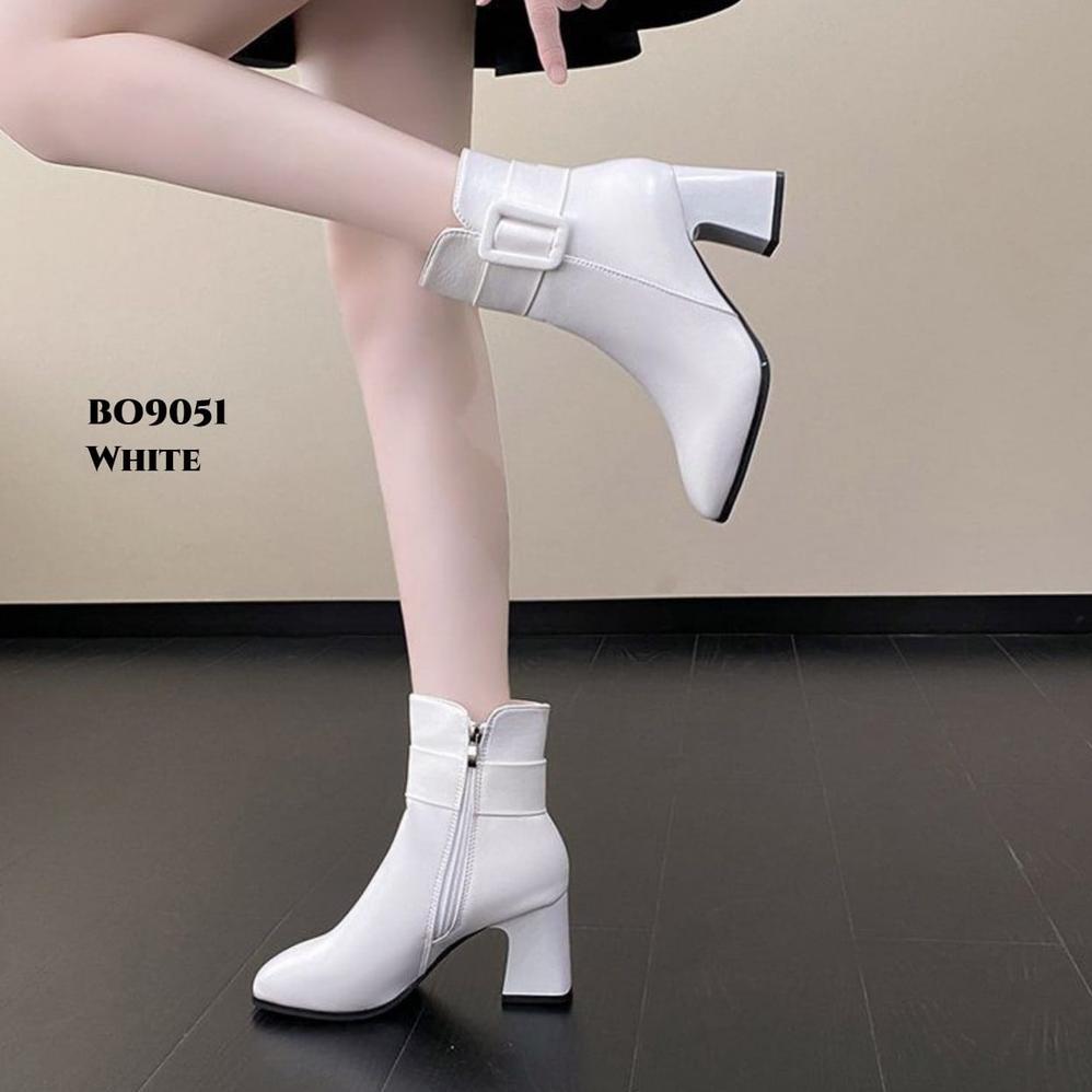 NEW PRODUCT PRF Sepatu Boots Flat Korea BO9051 Heel 7cm PU
