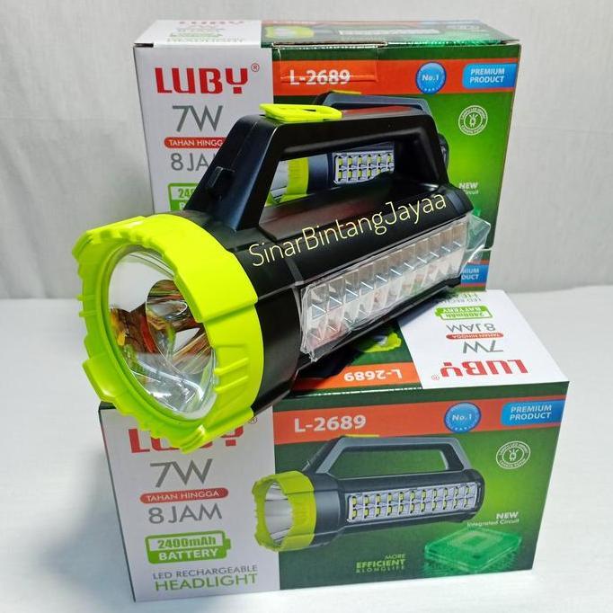 senter tangan LED LUBY L-2689 Rechargeable / senter tangan LED Luby
