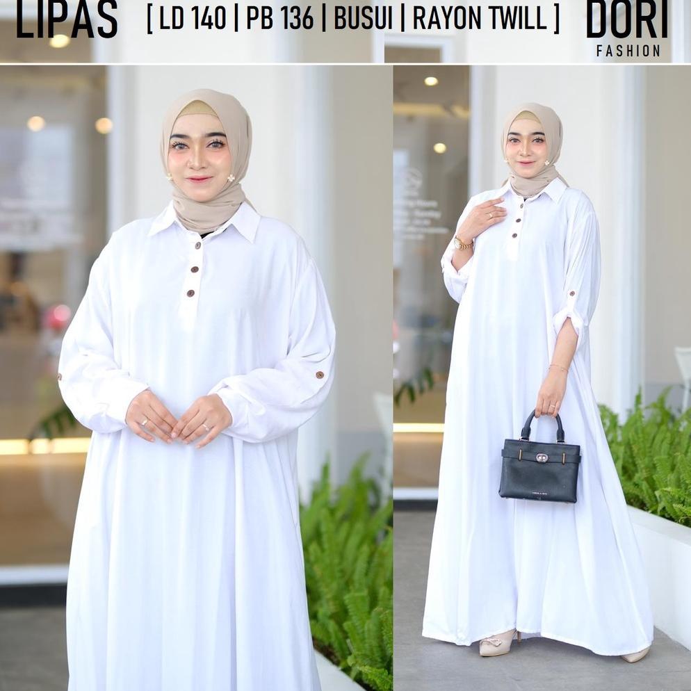 DISKON GAMIS HITAM JUMBO ELEGAN LD 140 FIT XXXXL - XXXXXL LIPASA