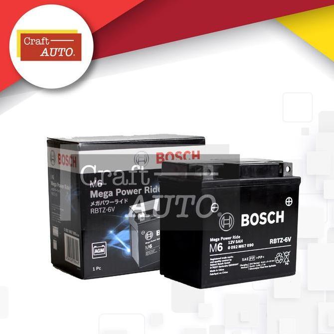 Aki Motor Yamaha Fazzio Bosch RBTZ-6V