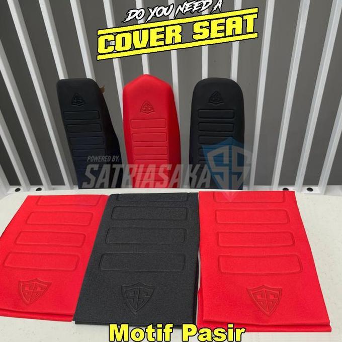 DF226 >> Sarung Cover Jok Motor Trail, Supermoto, Enduro, Motocross, Adventure PASIR SATRIASAKA untu