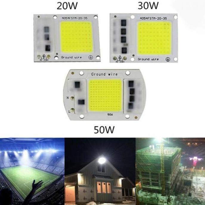 LED HPL 50W Suku cadang Lampu sorot LED HPL COB 220V AC 20W 30W 50Watt