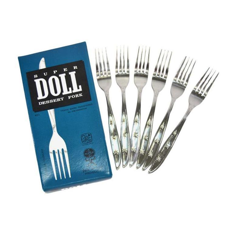 Garpu Makan dan sendok makan merk Doll 1 Lusin