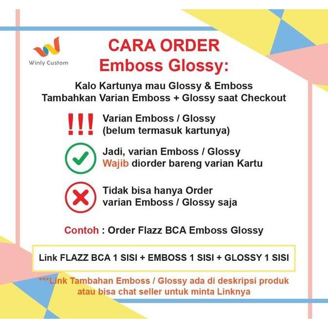 Cod,Bisa- E-Money Etoll Id Card Telkom Mandiri Emoney New Bumn - 2 Sisi