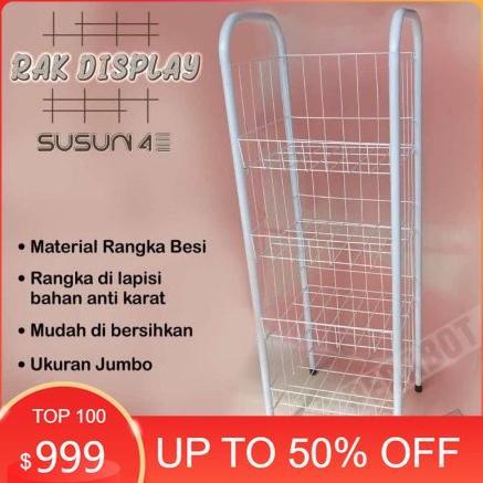 Limited Rak Chiki Warna 4 Susun , Rak Serbaguna 4 Susun, Rak Ciki 4 Tingkat , Rak Ciki , Keranjang C