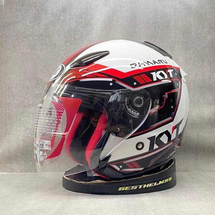 Cod,Bisa- Kyt Dj Maru Series All Motif || Helm Half Face Kyt Original Dot Sni Untuk Cowok Dan Cewek 