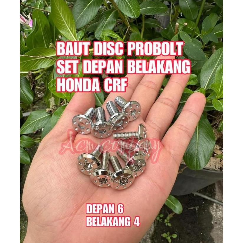 JHOZENUS BAUT BAUD DISC / CAKRAM / PIRINGAN BUAT HONDA CRF 150 - SET DEPAN BELAKANG MODEL PROBOLT TH