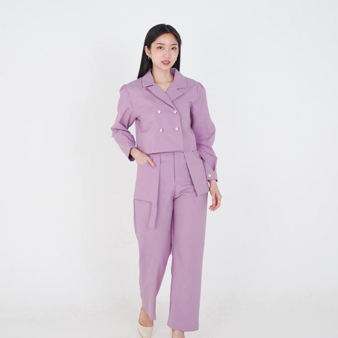 Terpopuler- Kylie Blazer Set - Kulot Wanita - Blazer Wanita - Setelan Wanita