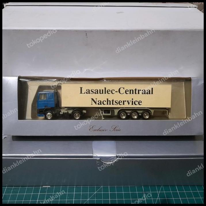 BEST DEAL HERPA SKALA 1:87 - DAF 95 BIRU LIVERY LASAULEC DALAM BOX ORIGINAL DAF03 