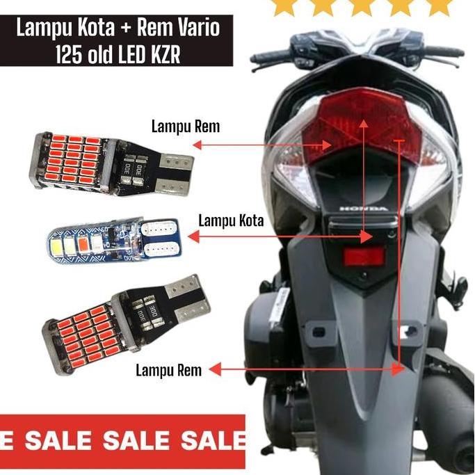 FORMEXINO Lampu Kota Stop Rem Vario 125 Led Old Vario KZR Kendaraan Motor