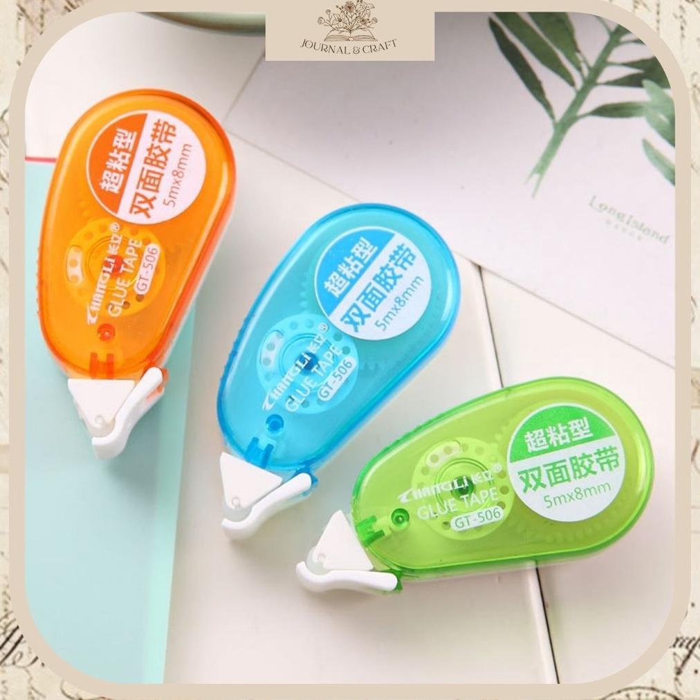 JC Lem kering roll glue tape roll lem kertas double sie lem puta kertas double tape