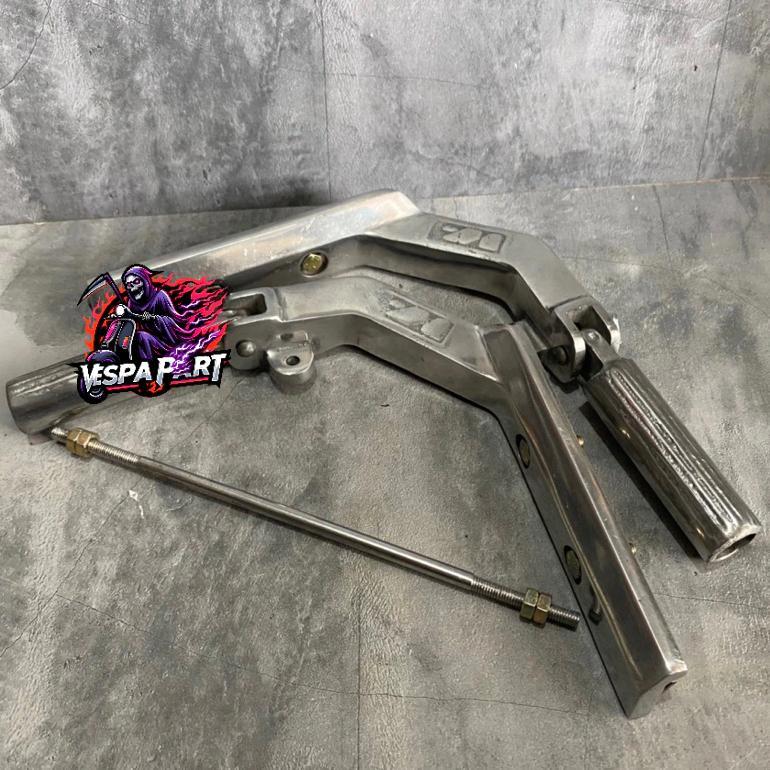 Footstep Lipat Vespa Chrome Jalu Tengah Injekan Vespa Replika SIP Berkualitas Vespa Super Sprint Px 