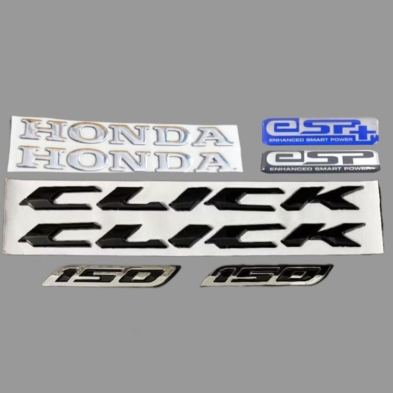 emblem click hitam emblem logo timbul 3D all new vario 2024 vario 125 dan 150 new dan vario 160