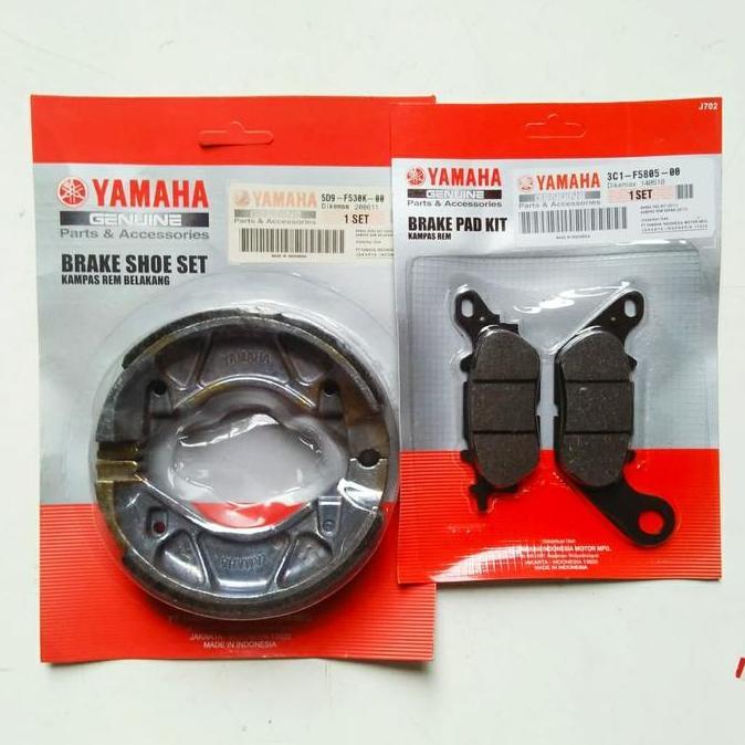 Cod,Bisa- Kampas Rem Depan Belakang Yamaha Jupiter Z1/Vega Zr/Force Fi/Ori-Ygp