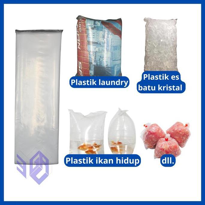 Gaslangsung- Kantong Plastik Pe Ori Bening 60 X 100 80 X 100 90 X 120 100 X 120
