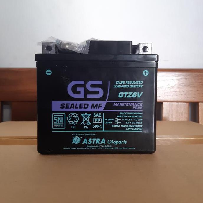 Aki Motor Honda Scoopy, Scoopy Donat GTZ6V GS Astra Original Aki Kering Terlaris