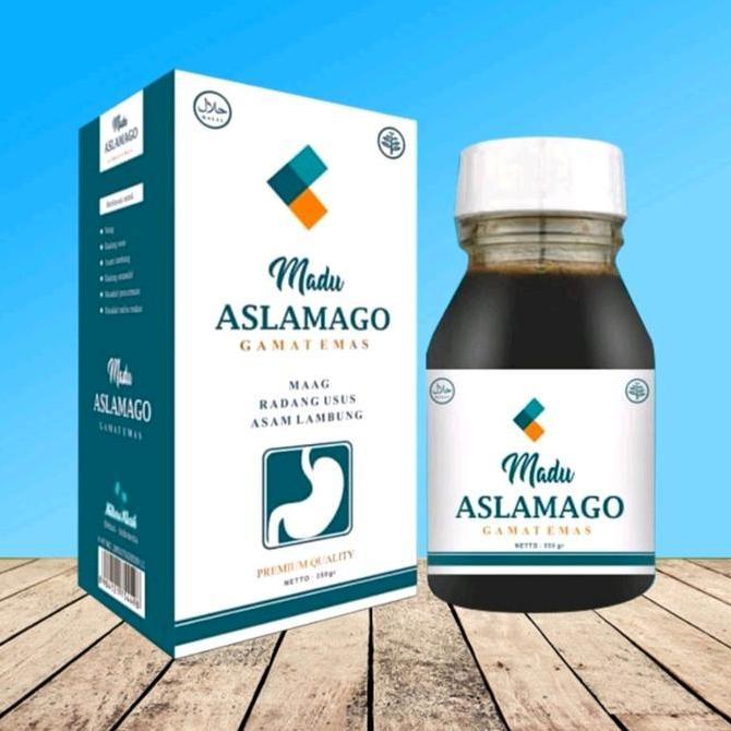 Fit- Madu Aslamago Gamat Emas 350 Gr Original Untuk Kesehatan Lambung