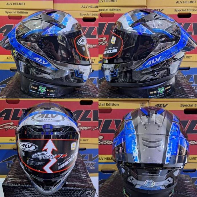 Byxc- Helm Alv Genesis Full Face Motif Original | Helm Genesis Motif Cybrog | Helm Alv Genesis Motif