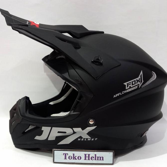 Byxc- Helm Jpx Cross Jpx Trail Polos Hitam Doff