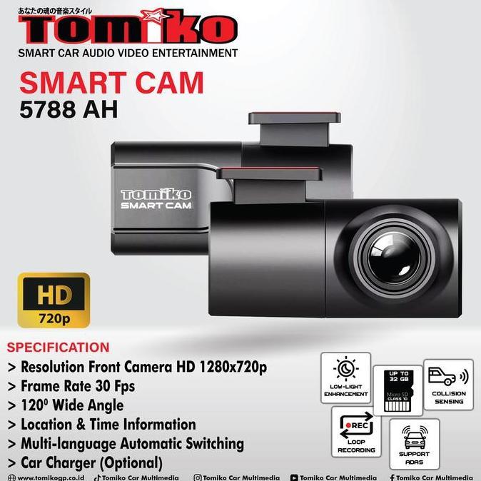 Tomiko 5788 AH Smart Cam DVR / Dashcam Mobil Universal hanya untuk Head Unit Android