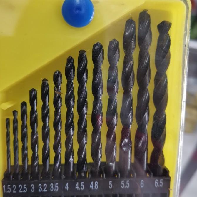 MATA BOR SET 13 PCS MATA BOR BESI KAYU 1.5 - 6.5 MM