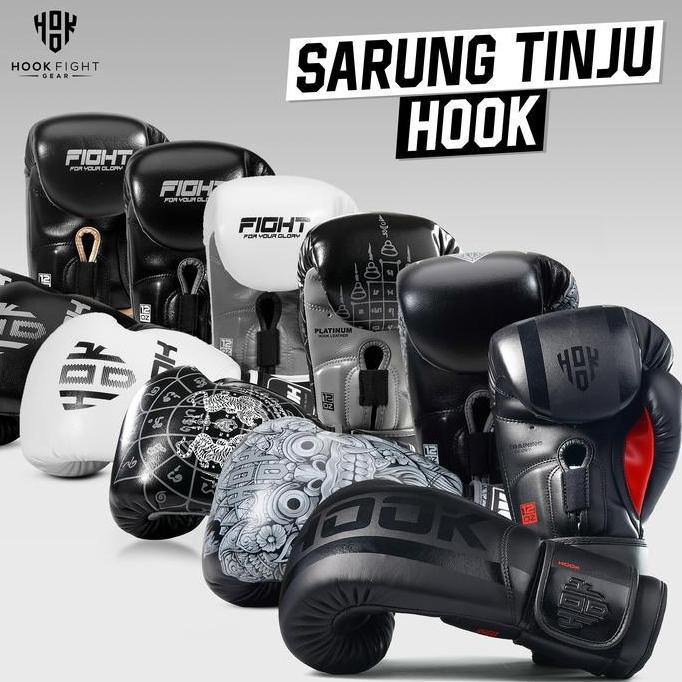 SARUNG TINJU HOOK FIGHT GEAR, SARUNG MUAY THAI, SARUNG TINJU MUAY THAI