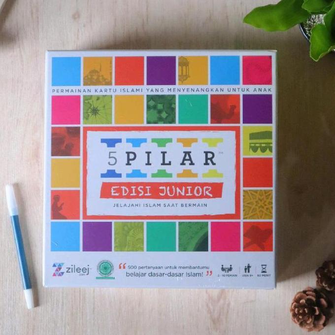 Toys Mainan Edukatif Anak Muslim | Boardgame 5 Pilar | Edisi Junior - Rukun Islam - Kotak Permainan 