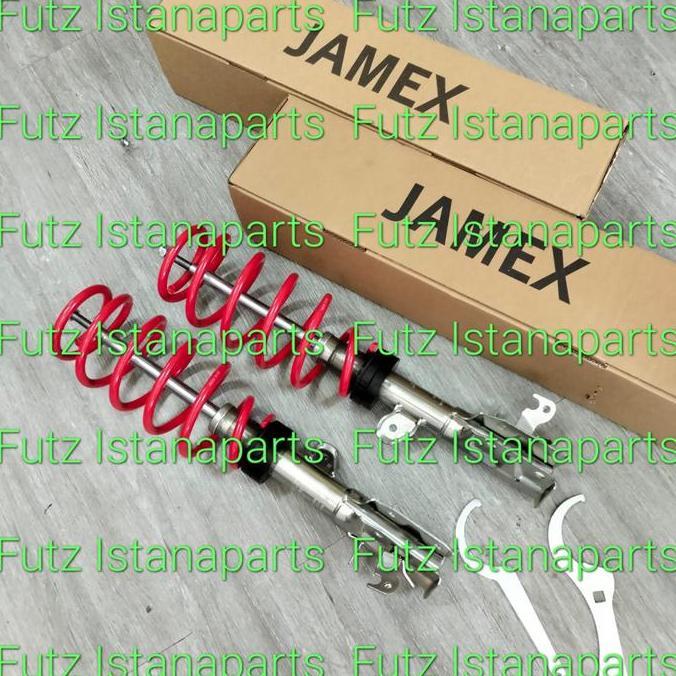 Coilover Shock Breaker JAMEX ADJUSTABLE HONDA JAZZ RS DEPAN ORIGINAL