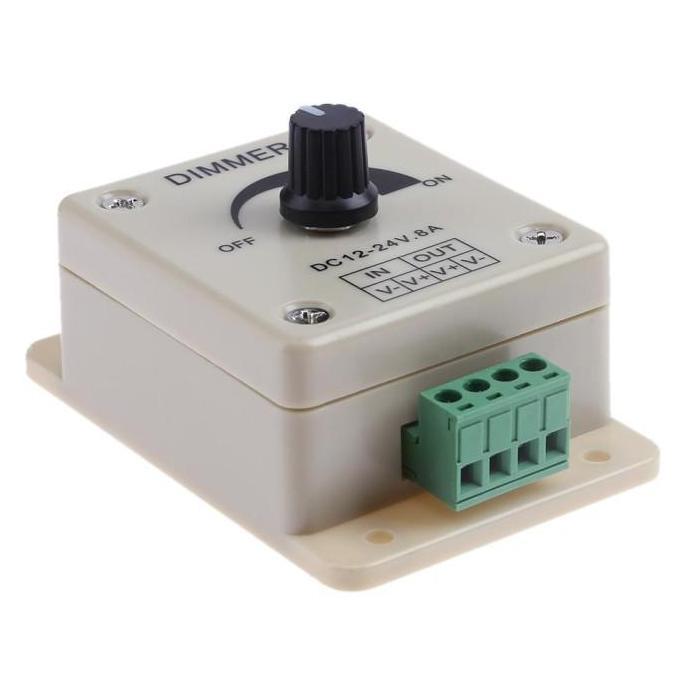 Gaswoii- Dimmer Lampu Led Strip 12V 24V Dc Pengatur Kecerahan Lampu Led