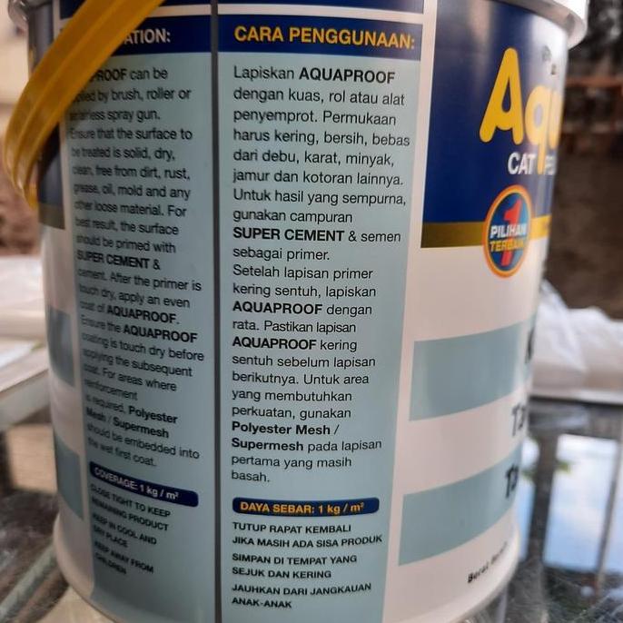 Lansungkirim- Aquaproof Cat Pelapis Anti Bocor 5Kg (Warna)