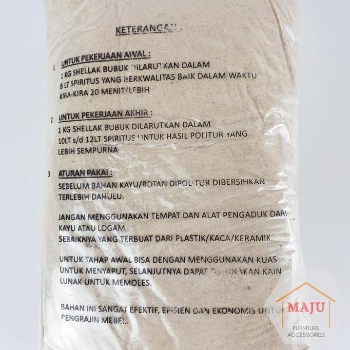 Shellac Bubuk Cap Diamond (Serlak / Sirlak / Shelak / Sherlak / Shellak) 1000 gram (1 kg) Campuran S