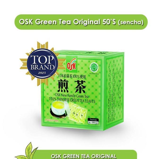 OSK Japanese Green Tea Original Isi 50 Sachet - Sencha Tea - Teh Hijau Original