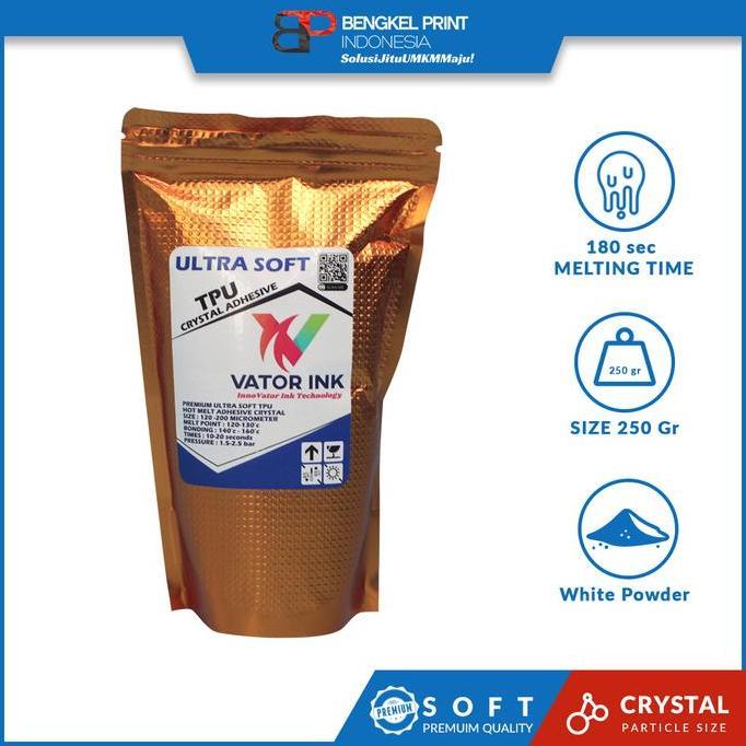 Promo Hotmelt Powder Vator TPU Ultra Soft for DTF 250gr Diskon