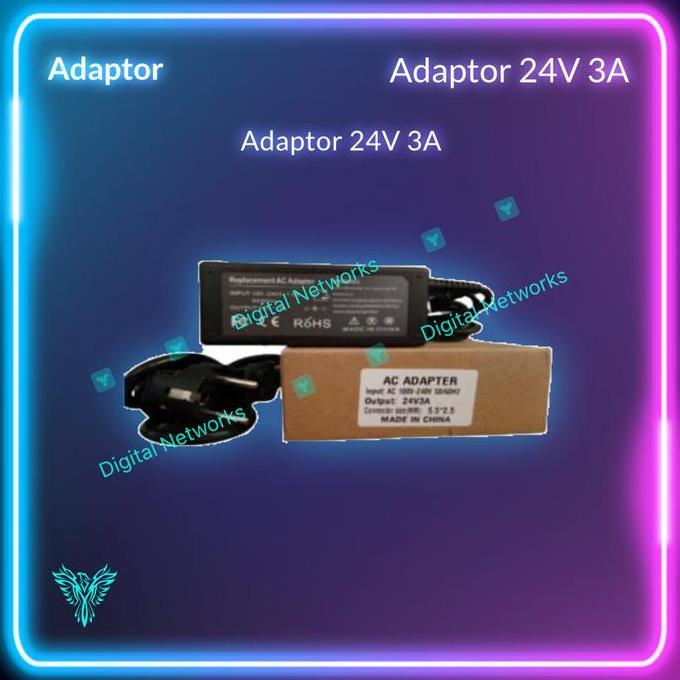 TERBARU - Adaptor 24V 3A OEM Power Adaptor 24V 3A Adaptor 24volt 3amp
