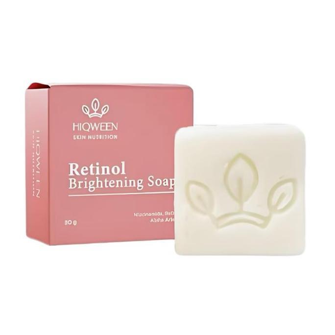Bersih- Hiqween Retinol Brightening Soap - Sabun Cuci Muka Untuk Pemutih & Penghilang Flek Hitam Waj