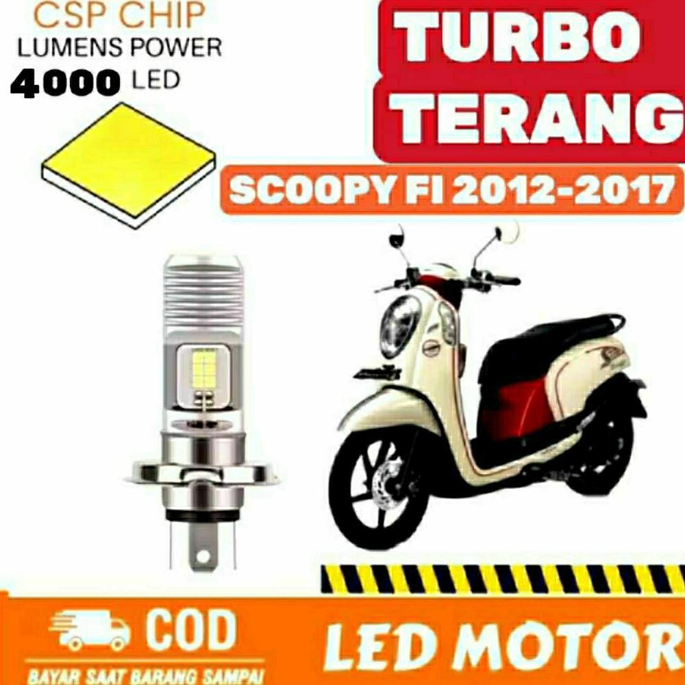 LAMPU Depan LED Motor SCOOPY FI 2012-2017 Original H4