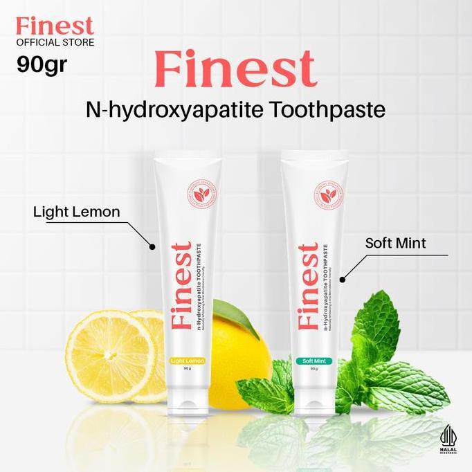 Lansungkirim- Finest Toothpaste 90 Gr Pasta Gigi Premium Nano Hydroxyapatite