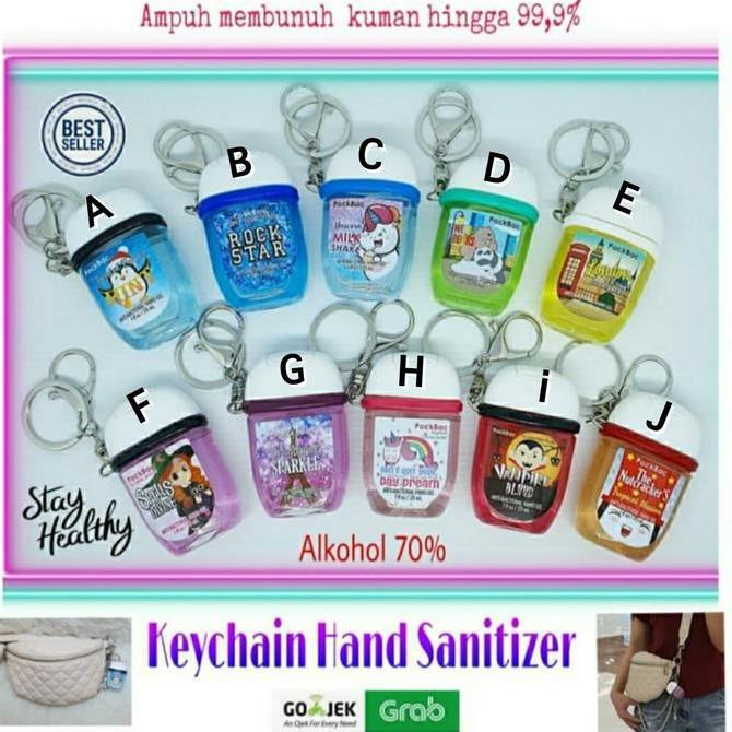 Hayuco- Hand Sanitizer Pockbac / Gantungan Tas Dan Hand Sanitizer Pockbac