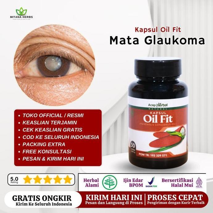 Feminin- Obat Kapsul Mata Glaukoma Isi 50 Kapsul Ekstrak Buah Merah Papua Kapsul Oil Fit Asli