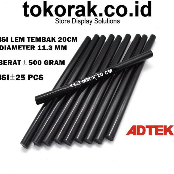 Lancarjaya- Isi Lem Tembak Adtek Besar Hitam - Glue Stick - Lem Bakar - Glue Gun