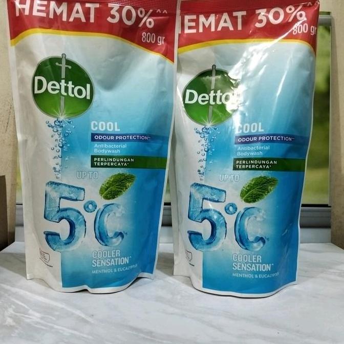 Bersih- Dettol Cair Jumbo 800Ml Sabun Mandi Refill