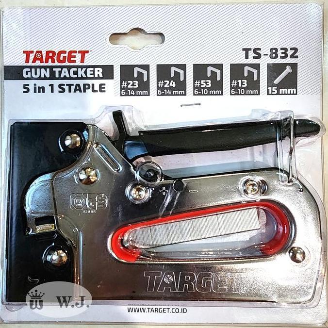 Stapler Gun Tacker TARGET TS832 (5 in 1) / Staples Tembak.