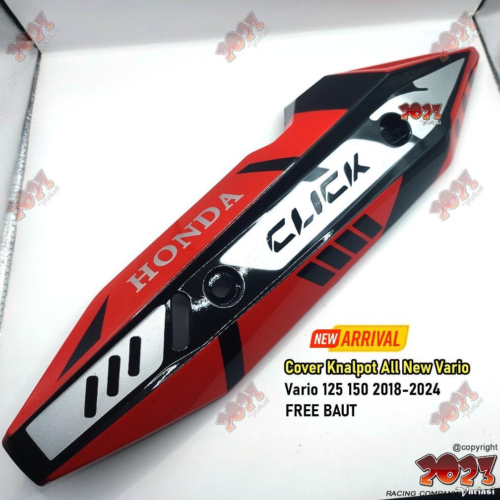 COVER KNALPOT VARIO 125/150 TUTUP KNALPOT VARIO 125/150 LED 2018 - 2024 FREE BAUT BAHAN TEBAL