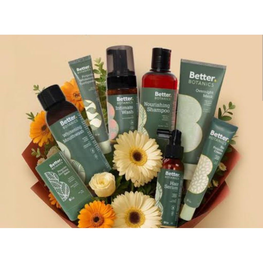 better botanics/bee botanics facial wash,odol,propolis cream,overnight mask,body creme,shampoo,hair 