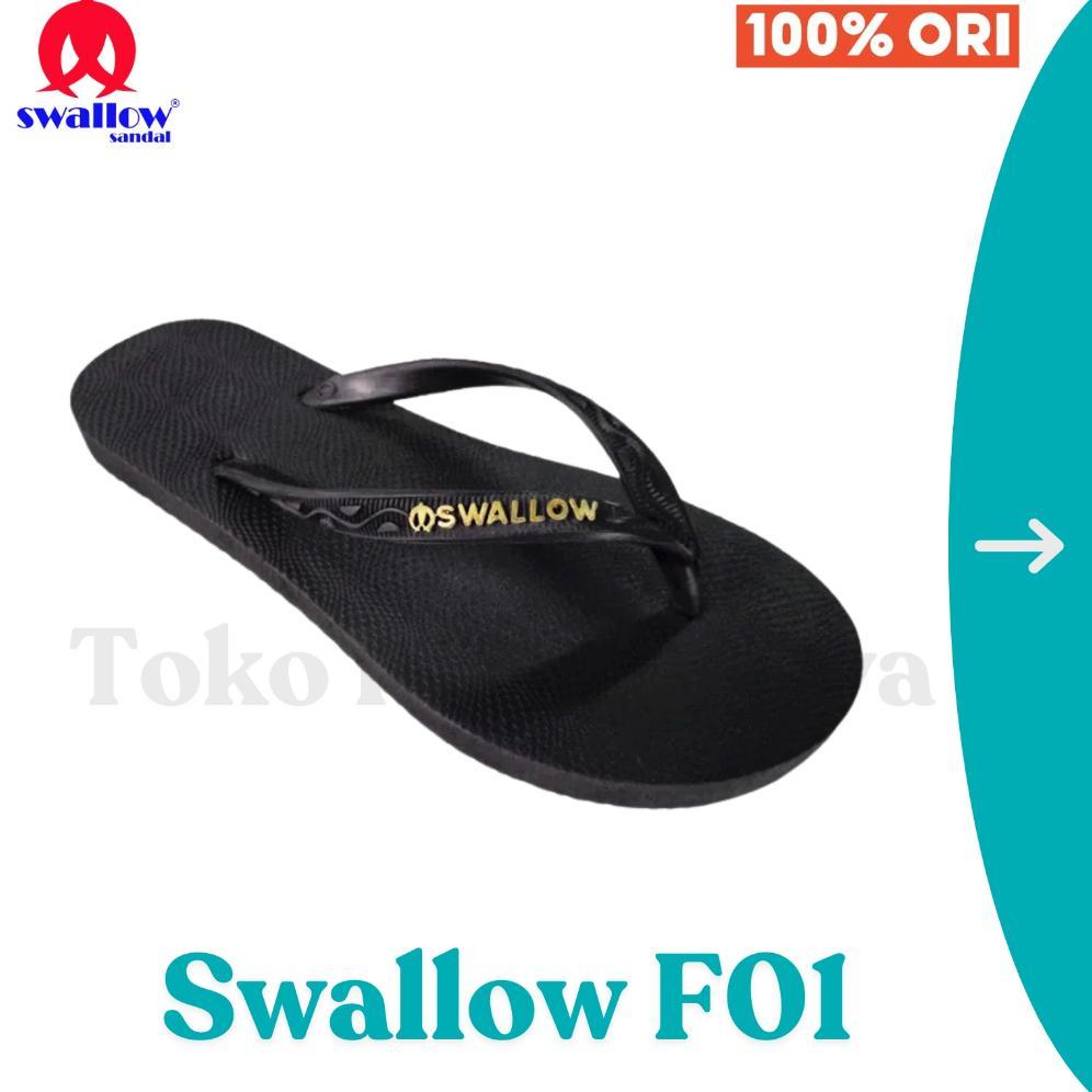 FREE ONGKIR SANDAL SWALLOW CEWEK F01 / SANDAL SWALLOW HITAM / SANDAL SWALLOW WANITA / SANDAL CEWEK