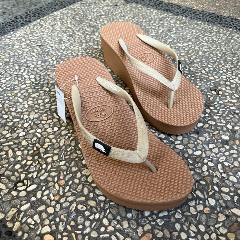 FREE ONGKIR SANDAL SENDAL HAK 5 CM WEDGES FIPPER PREMIUM CEWEK WANITA