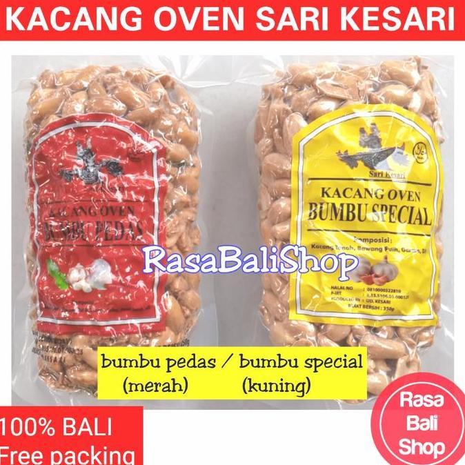 KACANG SARI KESARI BALI, KACANG OVEN BALI, KACANG BUMBU PEDAS /SPECIAL