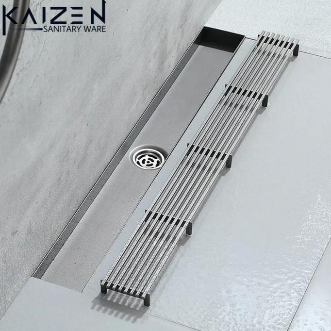 Floor Drain Stainless Abu Abu Panjang 60Cm_Floor Drain Panjang 60Cm